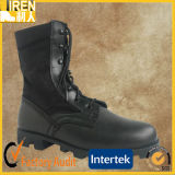 Black Genuine Leather Safety Boot Army Jungle Boots