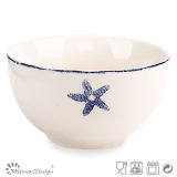 Ceramic Stoneware Silk Screen Cheap Bowl