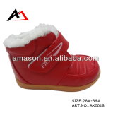 Casual Red Wool Warm Baby Shoes for Newborn (AK0018)