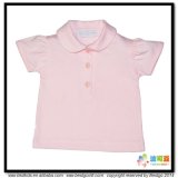 Pink Color Baby Apparel Polo Neck Infant Shirt