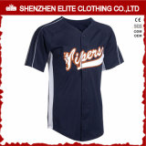 Fashion Trendy Navy Blue Baseball Jersey for Mens (ELTBJI-3)