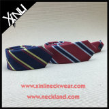 100% Handmade Silk Linen Blend Woven Skinny Tie for Men