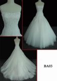 A Line Lace Zipper Back off Shoulder Wedding Dress OEM