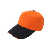 Stitching Orange and Black Canvas Baseball Cap 6 Panel (YH-BC084)