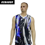 Men Fashion Fast Dry Sleeveless Sports Gym Tank Top Singlet, Blank Jersey Basketball Mens Singlet