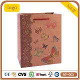 Kraft Paper Butterfly Clothing Shoe Trousers Tea Scarf Shopping Bag
