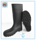 Black Man PVC Boots, Safety PVC Boot, Men's Working Boots, Man Safety Boot