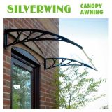 80*100 Solid Sheet Polycarbonate Awning Half Round Awning Window Roof Folding Shade Canopy