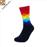 Colorful Geometry Cotton Long Men Socks (165013SK)