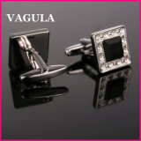VAGULA Quality Crystal Silver Cufflinks (HL10162)