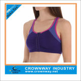 Zippered Front Opening Fit Sport Bra for Women