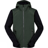 Men Windproof Contrast Colour Outdoor Softshell Jacket
