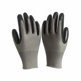 13 Gauge Polyester Knitted Construction Industry Working Gloves Nitrile Coated Waterproof Safety Glove