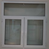 Philippines UPVC Frame Thickness Glass Window with Steel Reinforcement for