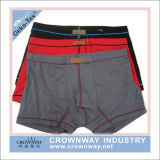 Men Boxer Shorts Printing Underwear with jacquard Waistband