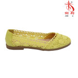 Hot Sales Lady's Flats Sandal with Carve Patterns Decoration (FL300)