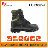 Full-Grain Leather Military Boots with Good Quality Rubber Sole