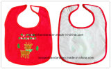 Customized Christmas Embroidered Cotton Terry Promotional Baby Wear Baby Bib