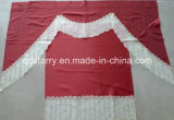 Red Color Amercia Kitchen Curtain