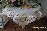 Solid Color Embroidery Table Cloth 8017A