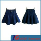 Girls Fashion Pleated Denim Mini Skirt (JC2083)