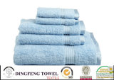 100% Cotton Organic Satin Border Bath Towel