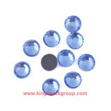 Top Quality Lead Free Ss12 Light Sapphire Flat Back Rhinestones for Jewelry Making
