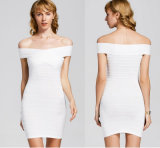 Strapless Bandage Dress with Sexy Fashion Short White Dress