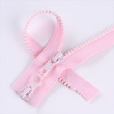 High Quality No. 5 Resin Zipper Two Way Open End with Optional Slider