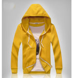 Cheaper Price Men Yellow Full Zipper Hoody Jacket