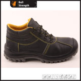 Genuine Leather Ankle Industrial Safety Shoe with Steel Toe (SN5268)