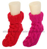 Wholesale 100% Hand Knitted Indoor Floor Socks Slippers