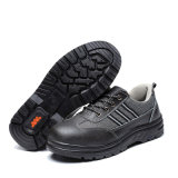 Rubber Sole Genuine Leather Safety Shoes for Working