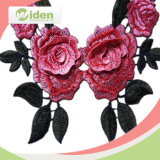 New Colar Lace Design Rose Green Leaf 3D Colar Lace