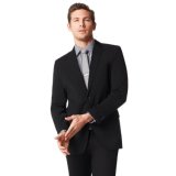 OEM Factory Price Customized Men's Cashmere Wool Slim Fit Trendy Black Suit Blazer Jacket and Pants (SUIT62443-11)