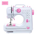 12 Stitch Patterns Mini Electric Domestic Sewing Machine with Overlock Function