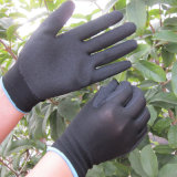 Nitrile Sandy Dipped on Polyester Gloves Working Glove