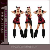 Fancy Dress Adult Sexy Halloween Party Wolf Mascot Costume (TDD80778)