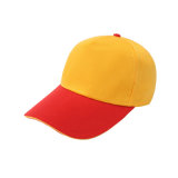 Stitching Red and Yellow Golf Hat with Adjustable Strap (YH-BC087)