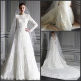 Lace Long Sleeve Ball Gowns Muslim Wedding Bridal Dresses Z2070