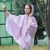 Flamingo Spring Flower Stripe Girl Women Lady Fashion Beautiful Lovely Distinctive Design Waterproof Pongee Raincoat 2018