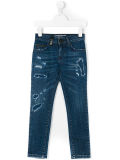 Custom Boy's Hole Plain Jeans
