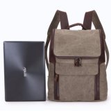 Vinatge Canvas Hiking Backpack with Leather Trims