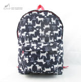 Kid's Nylon Dog Pattern Back to School Backpack