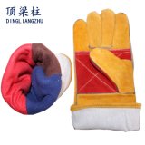 Golden Cow Split Leather Anti-Scratch Safety Protective Work Gloves Fireproof