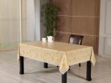 PVC Embossed Tablecloth with Flannel Backing (TJG0056)