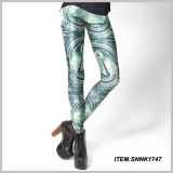Leggings Cheap Print Polyester Leggings (SNNK1747)
