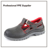 Breathable Genuine Leather Steel Toe Summer Safety Footwear
