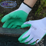 Nmsafety Grey Polyester Palm Coated Rubber Latex Working Glove