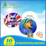 Excellent Plastic Badge Printed a Rock and Cute Tibetan Mastiff